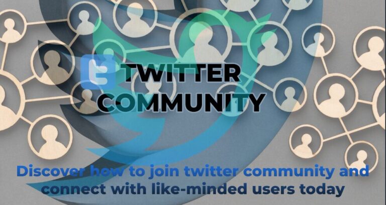 An image to illustrate my target key phrase: How to join a community on Twitter.