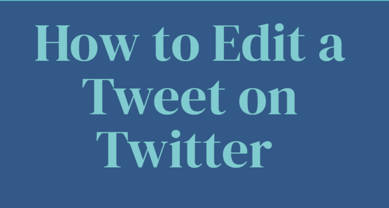An image to illustrate my target key phrase: How to Edit a Tweet on Twitter